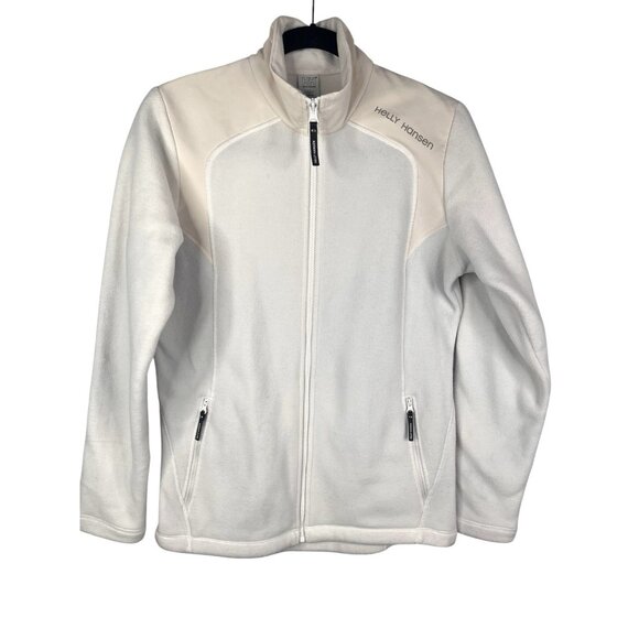 HELLY HANSEN Women's White Full Zip Fleece Jacket Medium - Picture 1 of 6
